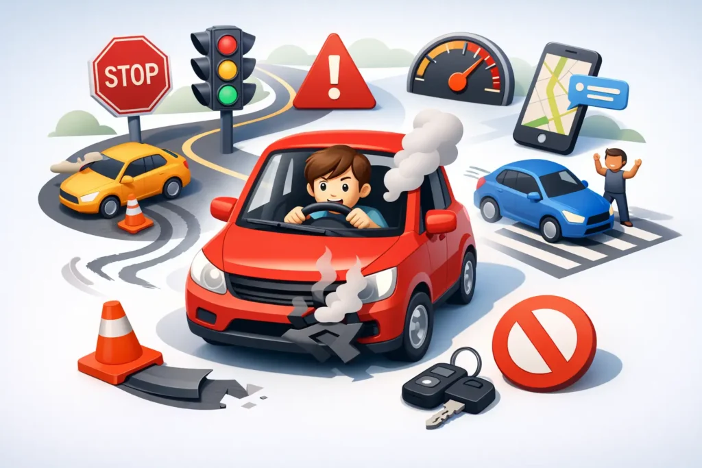 10 Top Beginner Driving Mistakes to Avoid
