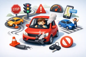 10 Top Beginner Driving Mistakes to Avoid